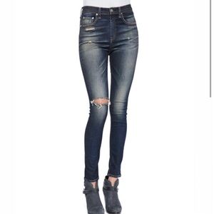 rag & bone Justine High-Rise Skinny Jeans, Mateos